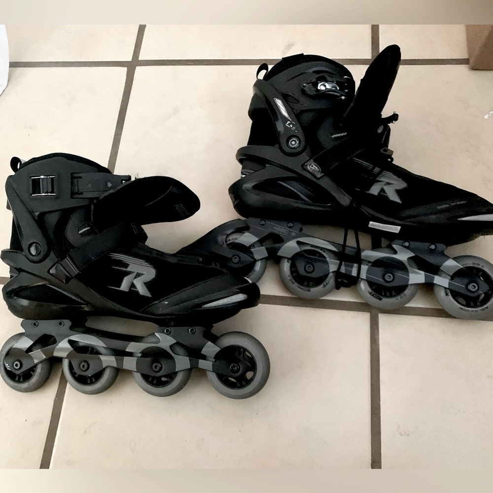 Black Inline Roller Skates for Men - Sport Performance